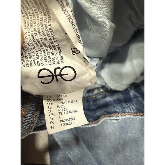 Nine West Womens Wide Leg Jeans Sz 6 Blue Denim High Rise Casual Retro Y2K Style - Picture 10 of 10